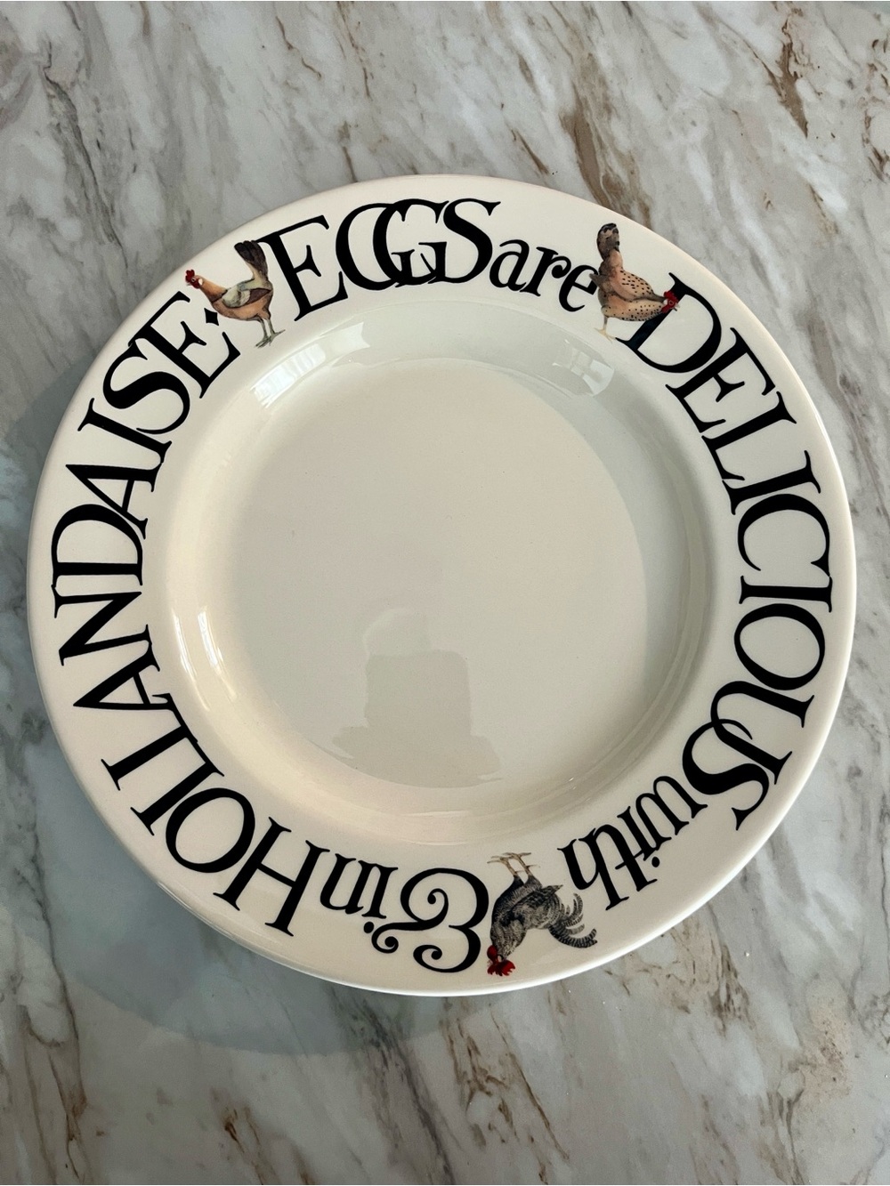 Rise & Shine Emma Bridgewater Plate Eggs Are Delicious With & In Hollandaise